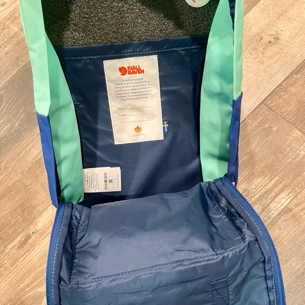 Fjallraven Kanken Art Mini Backpack - Coast Line/Sky NWT limited edition - Picture 8 of 15
